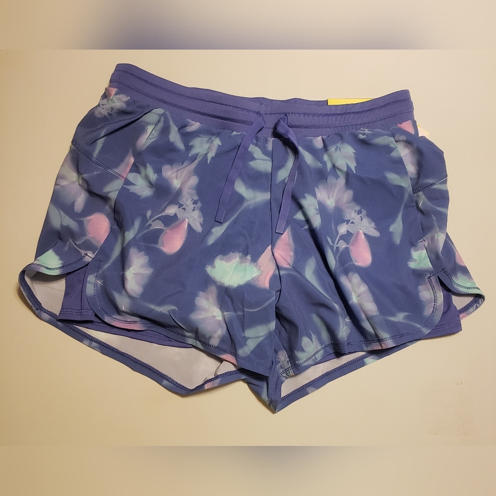 All in Motion Kids Floral Print Shorts - Blue and Pink